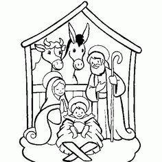 236x236 Nativity Scene Coloring Page .link Is No Longer Active But I