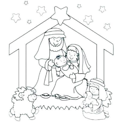 520x520 Nativity Coloring Pages Printable Shippa.co