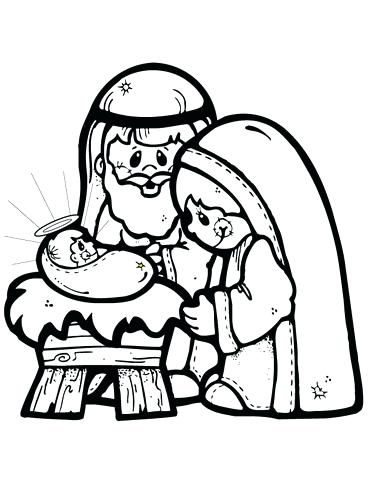 371x480 Free Nativity Coloring Pages Baby Coloring Pages Printable Baby