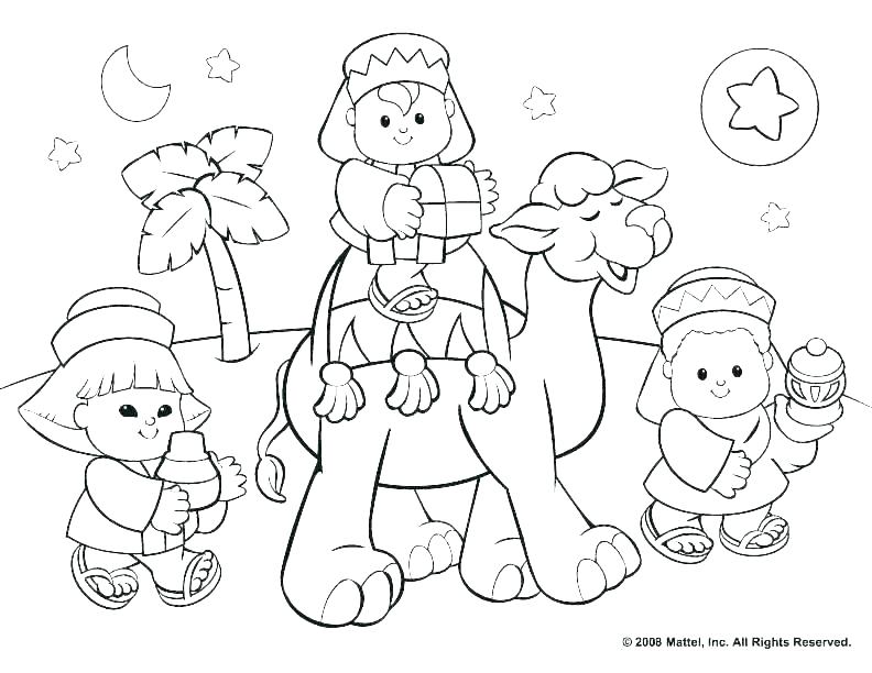 792x612 Nativity Coloring Pages Free Cliptext.co