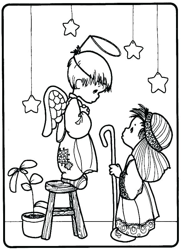 581x800 Free Printable Nativity Scene Coloring Pages Colouring Pages