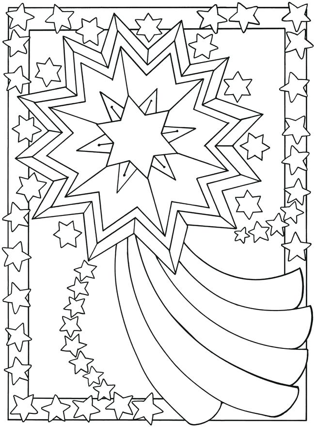 650x880 Star Coloring Pictures Printable Shooting Star Coloring Pages