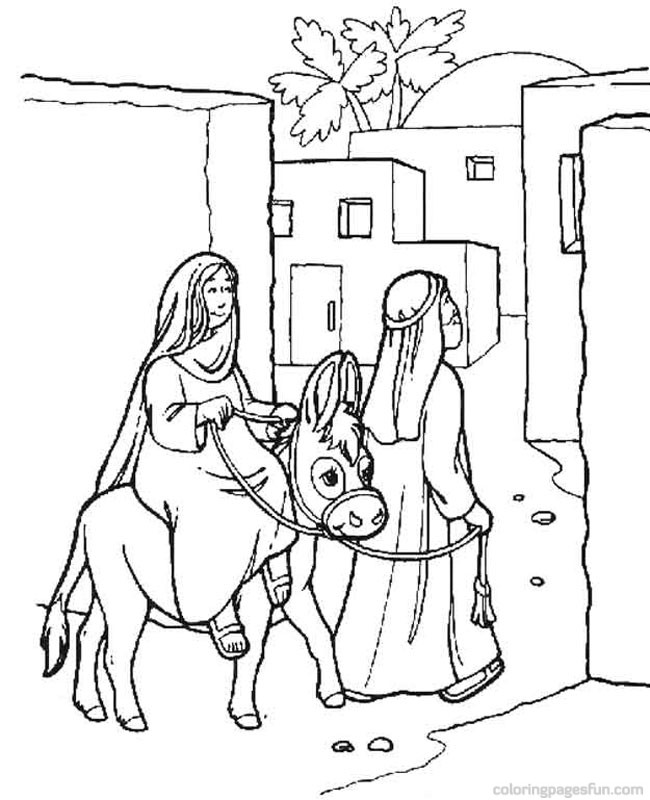 650x800 Free Printable Nativity Story Coloring Pages