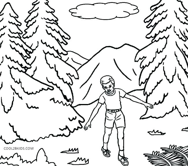 650x573 Nature Coloring Pages Fish In The Lake Of Nature Coloring Page