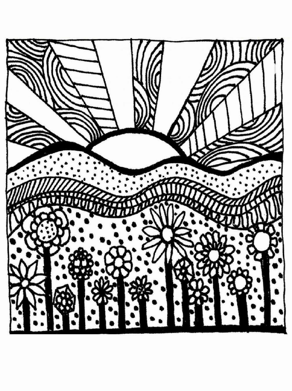 1008x1350 Unlimited Nature Coloring Pages For Adults Las
