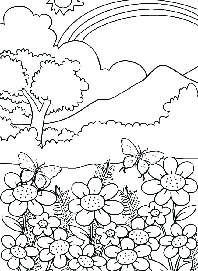 650x890 Coloring Pages Printable For Easter Nature Colouring Of River