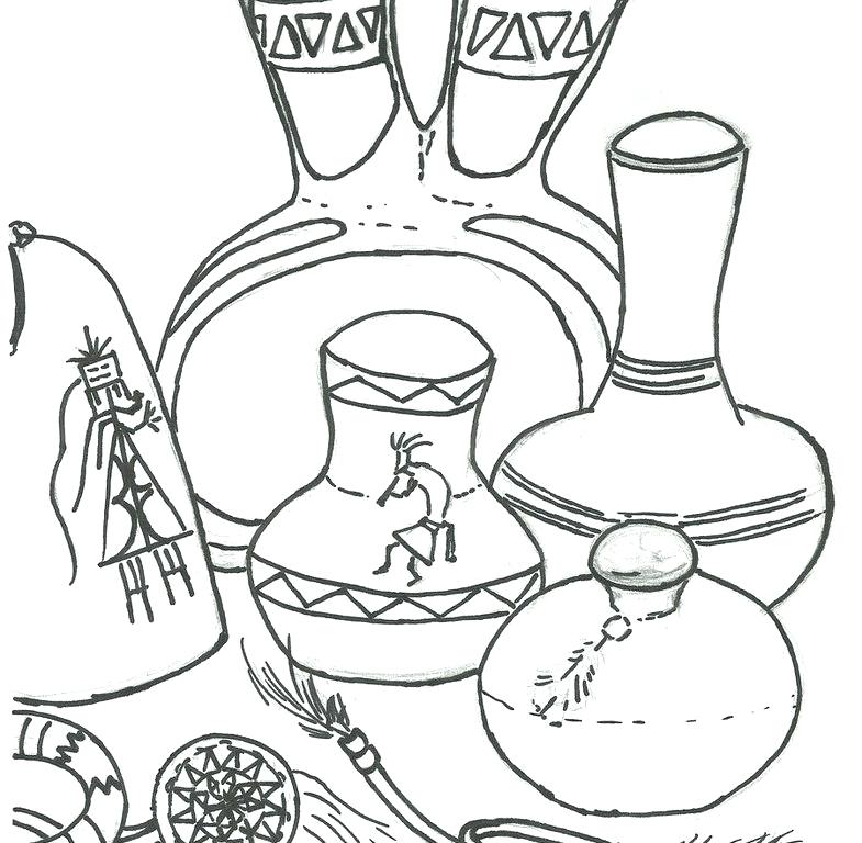785x768 Navajo Coloring Pages Coloring Pages Basket Coloring Pages Rug
