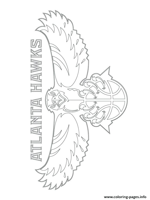 640x853 Nba Logo Coloring Pages Hawks Logo Sport Coloring Pages Nba Team