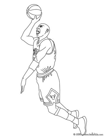364x470 Basketball Players Coloring Pages