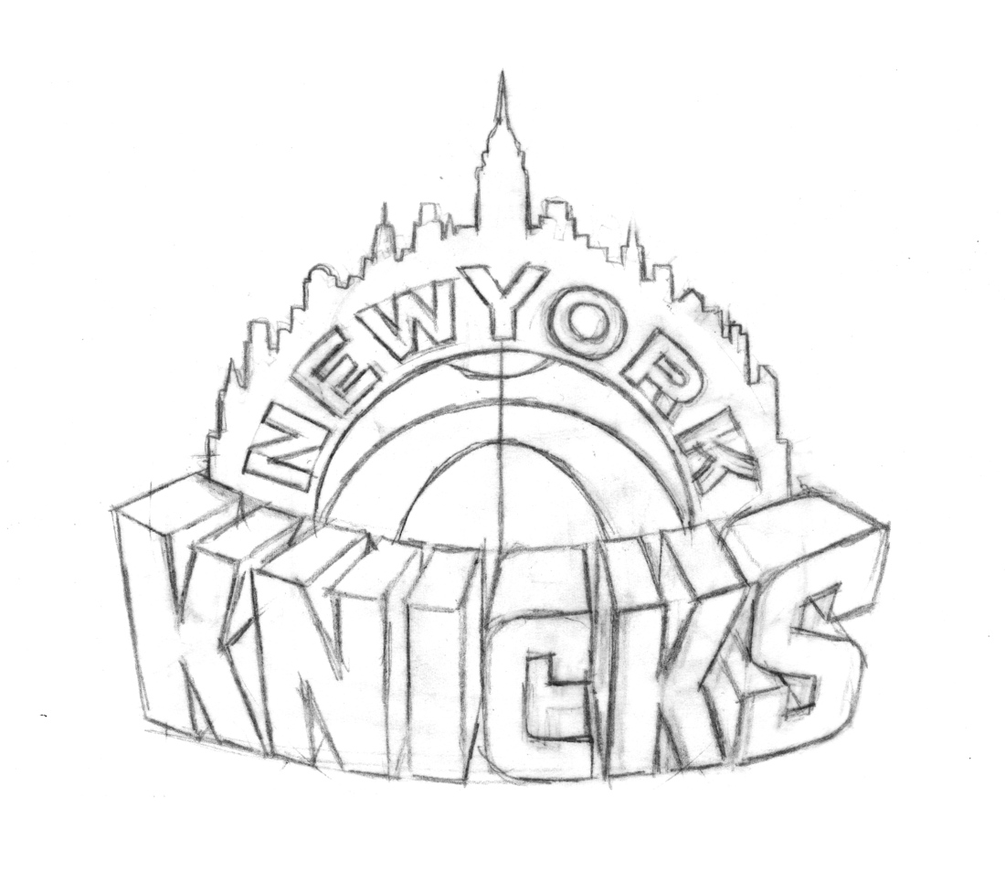 1100x953 Knicks New York Nba Logo Free Coloring Pages