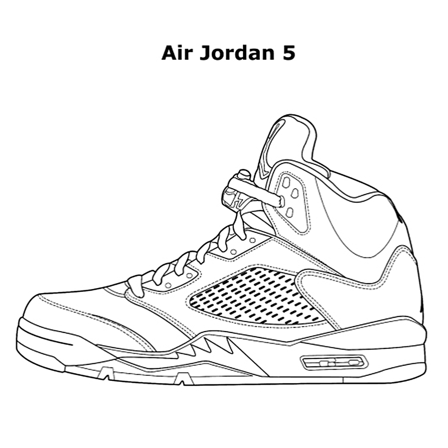 900x900 Wealth Air Jordan Shoes Coloring Pages Surprise Basketball Drawing