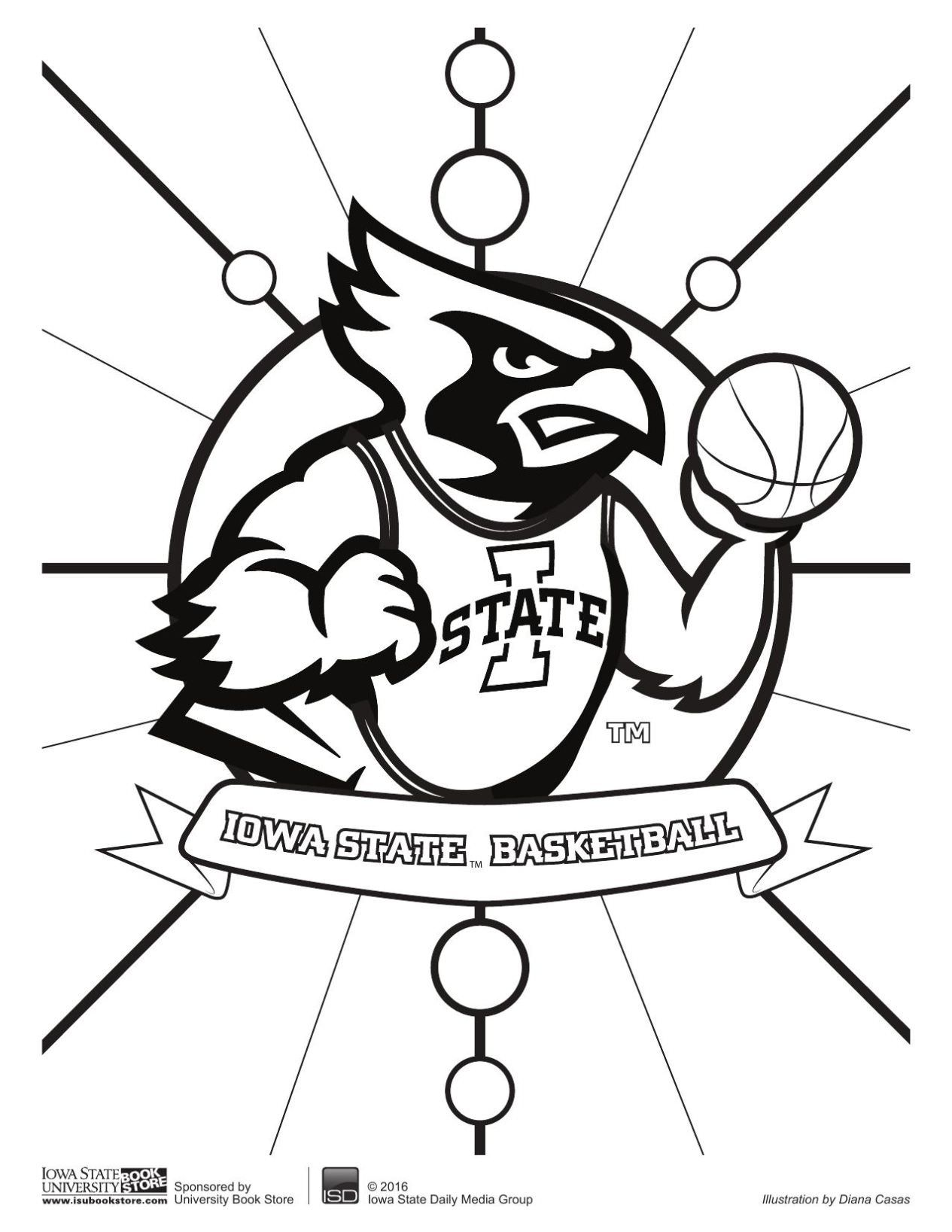 1265x1637 Iowa State Coloring Pages