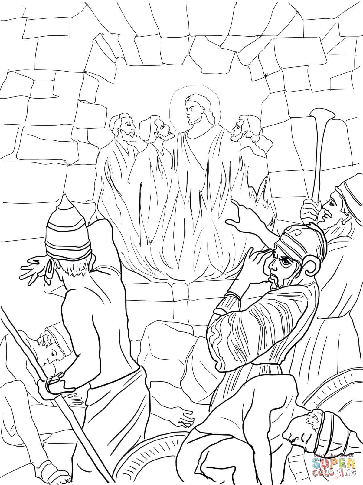 1200x1600 Delivered Fiery Furnace Coloring Page Beautifu