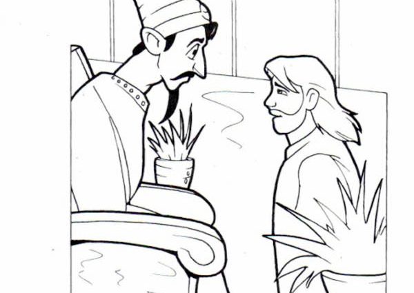 600x425 Daniel And King Nebuchadnezzar Coloring Pages Daniel King