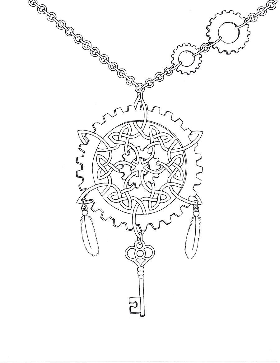 900x1165 Free Steampunk Coloring Pages Steampunk Celtic Knot By Mynameis