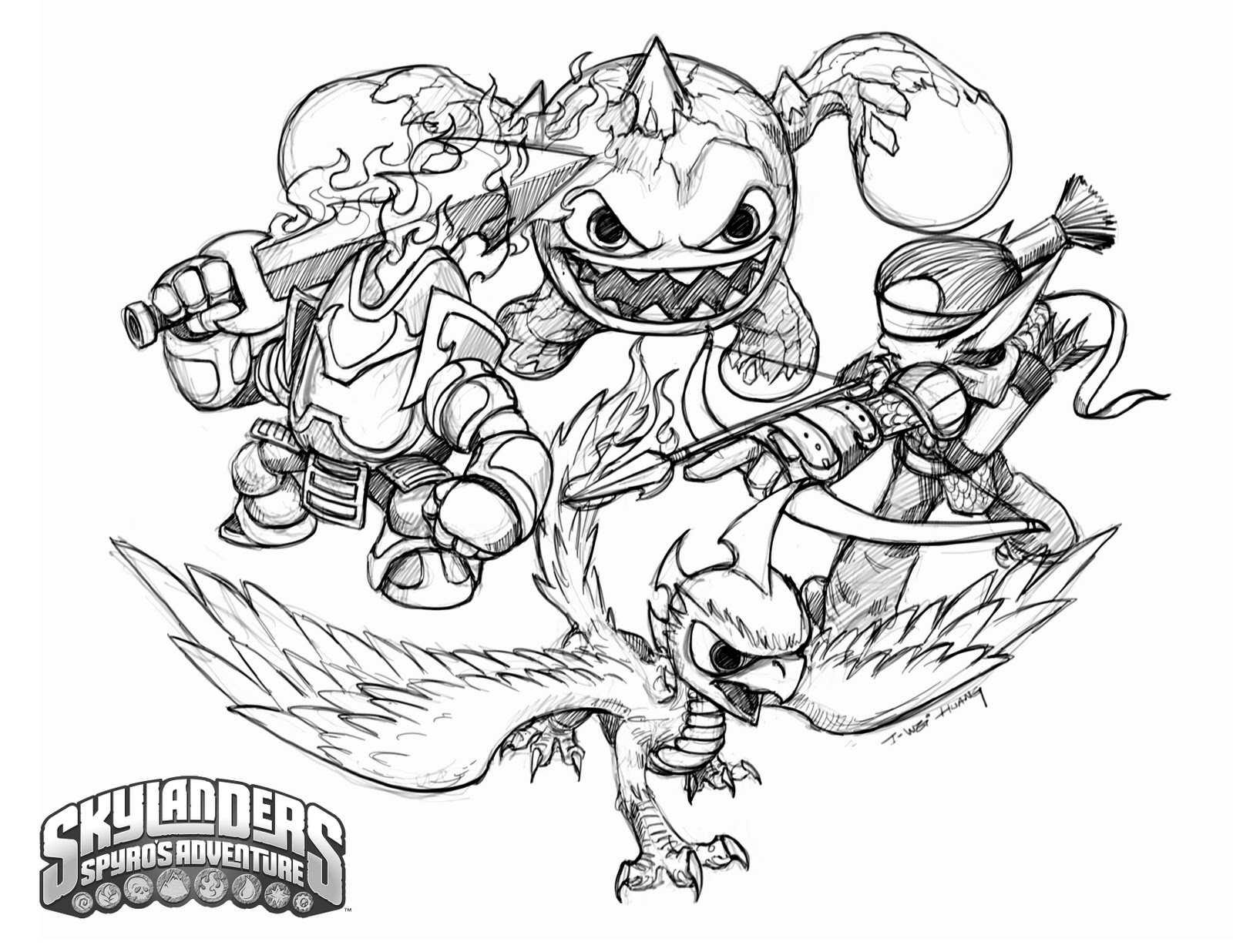1600x1236 Crabfu Blog Skylanders Speed Drawing Amp Coloring Pages