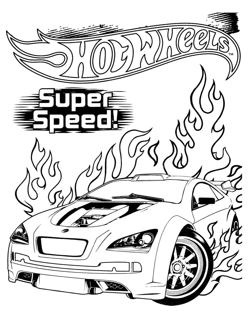 1000x1267 Hot Wheels Super Speed Coloring Pages Diy Amp Crafts