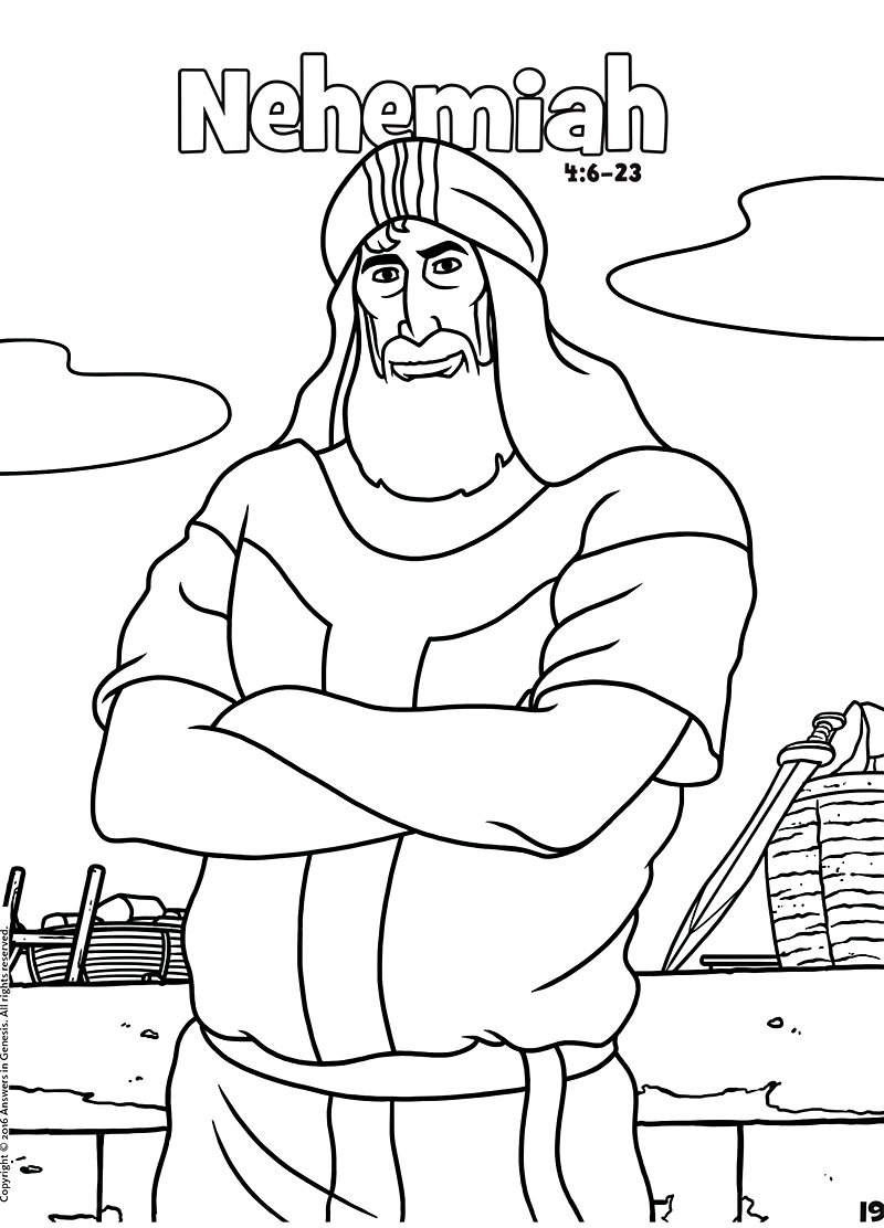 Nehemiah Coloring Page