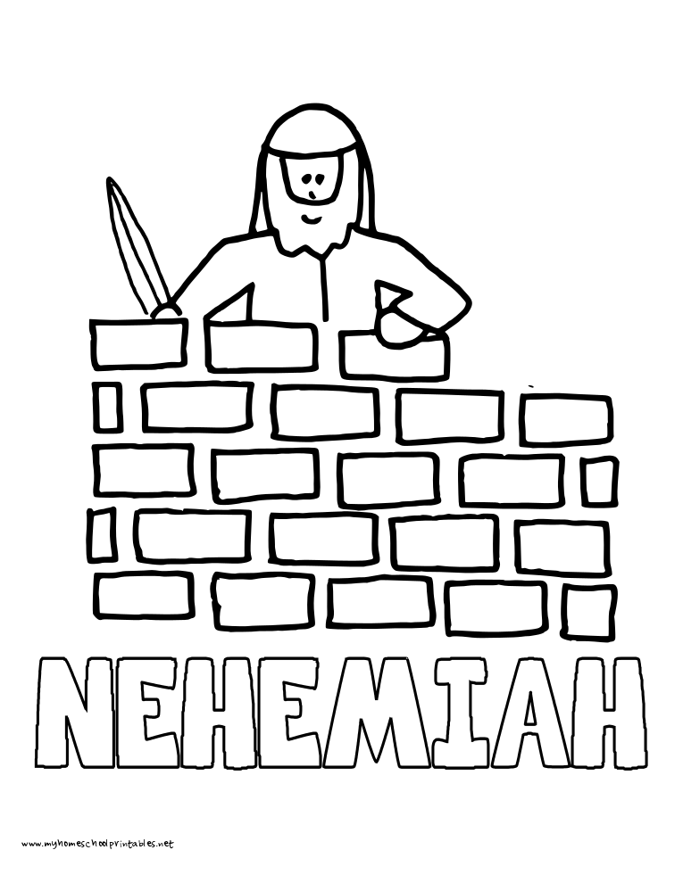 765x990 Nehemiah Bible Coloring Pages Kids Connect 2016 17