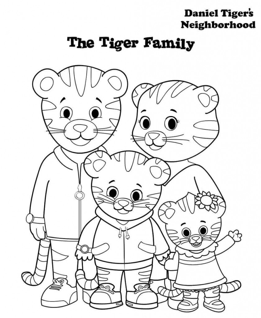 841x1024 12 Free Printable Daniel Tiger S Neighborhood Coloring Pages