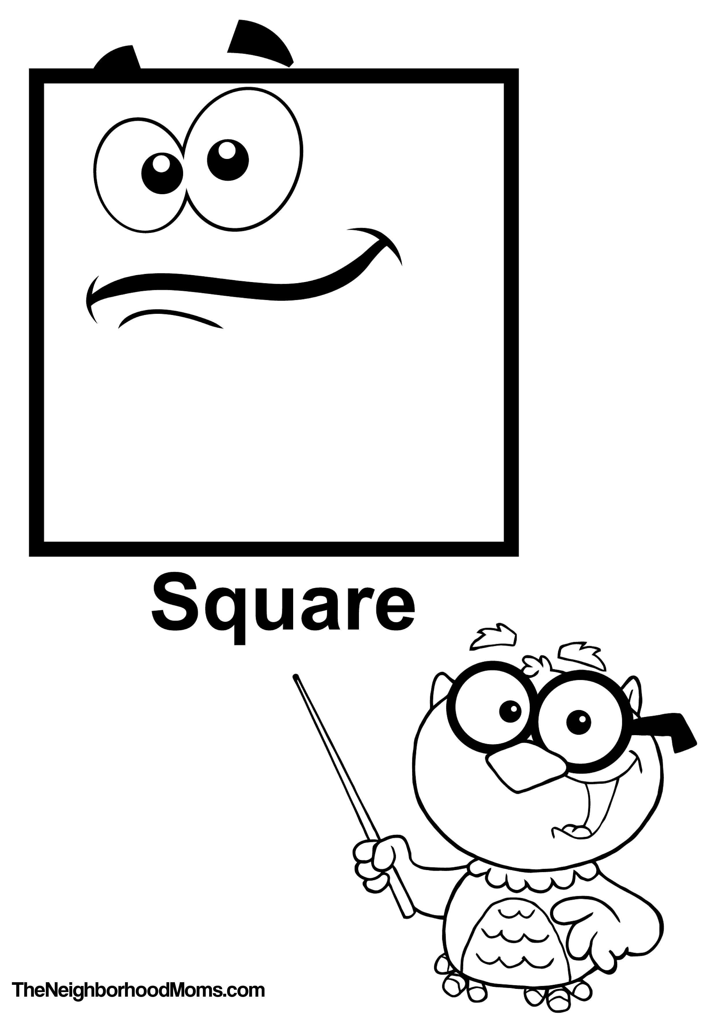 2479x3509 Shapes Coloring Pages Printable