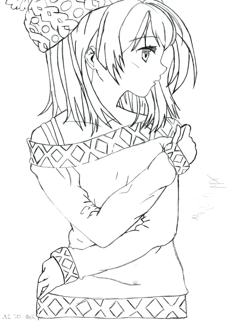736x1039 Anime Girl Coloring Page Free Coloring Pages Of Full Body Anime