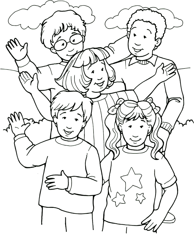 672x813 28 Coloring Pages People, Church Family People Outline Coloring