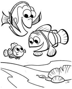 300x372 Finding Nemo Coloring Pages