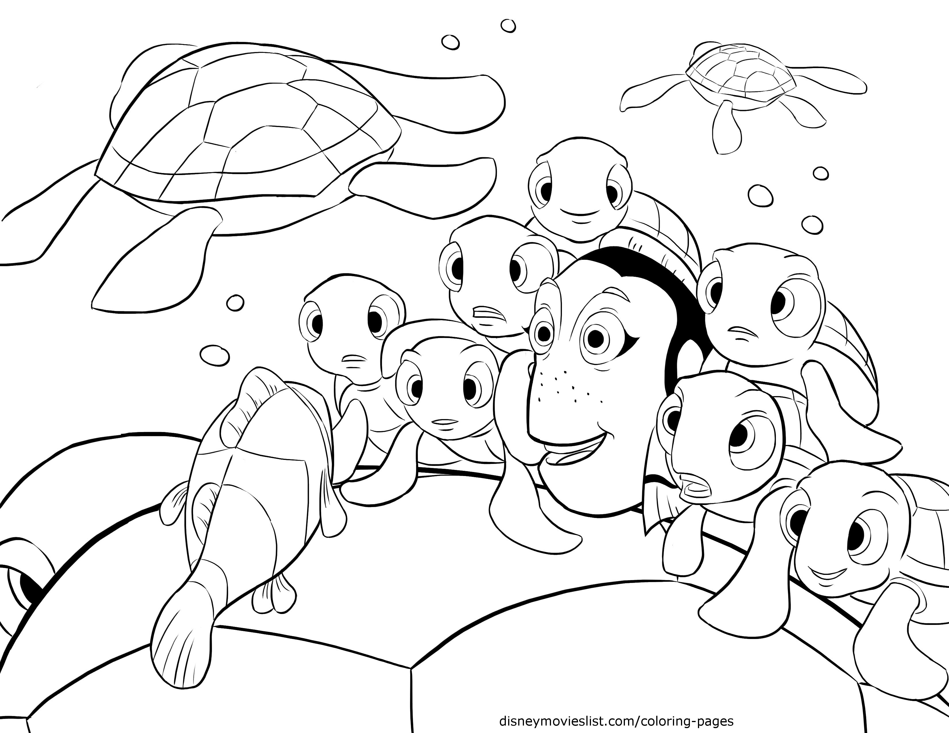 3300x2550 Simple Finding Nemo Coloring Pages Pdf To Down
