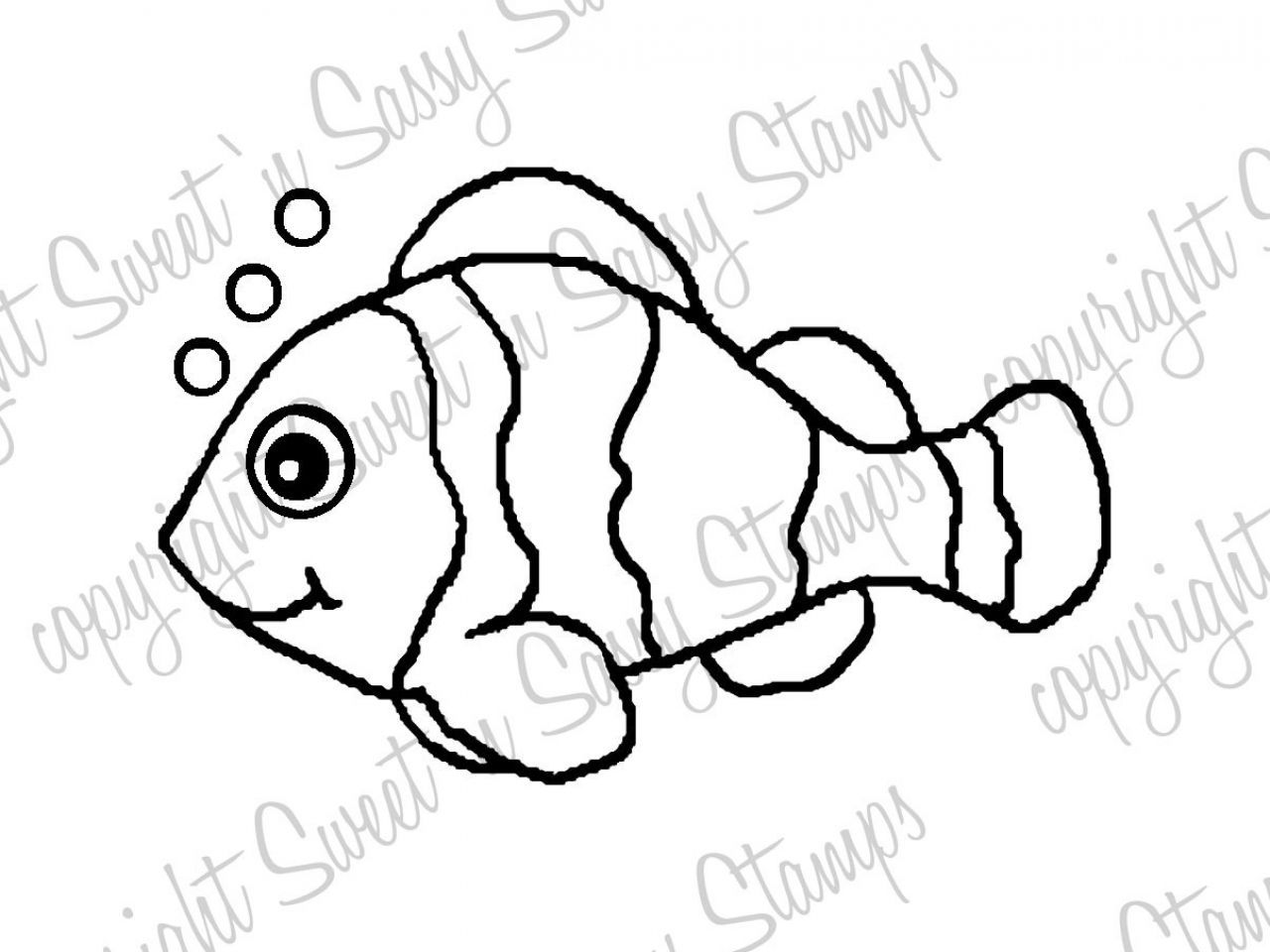 1280x960 Appealing Clown Fish Coloring Page Grig Org Pic For Nemo Ideas