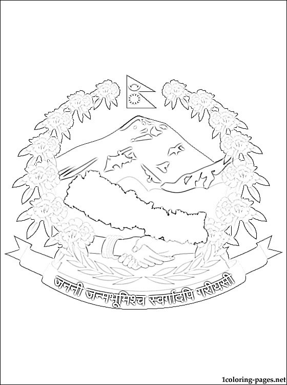 560x750 Nepal Coloring Pages