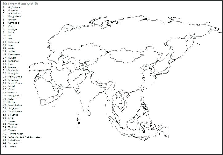724x503 Asia Coloring Map Blank Physical Map Of Beautiful Blank Map