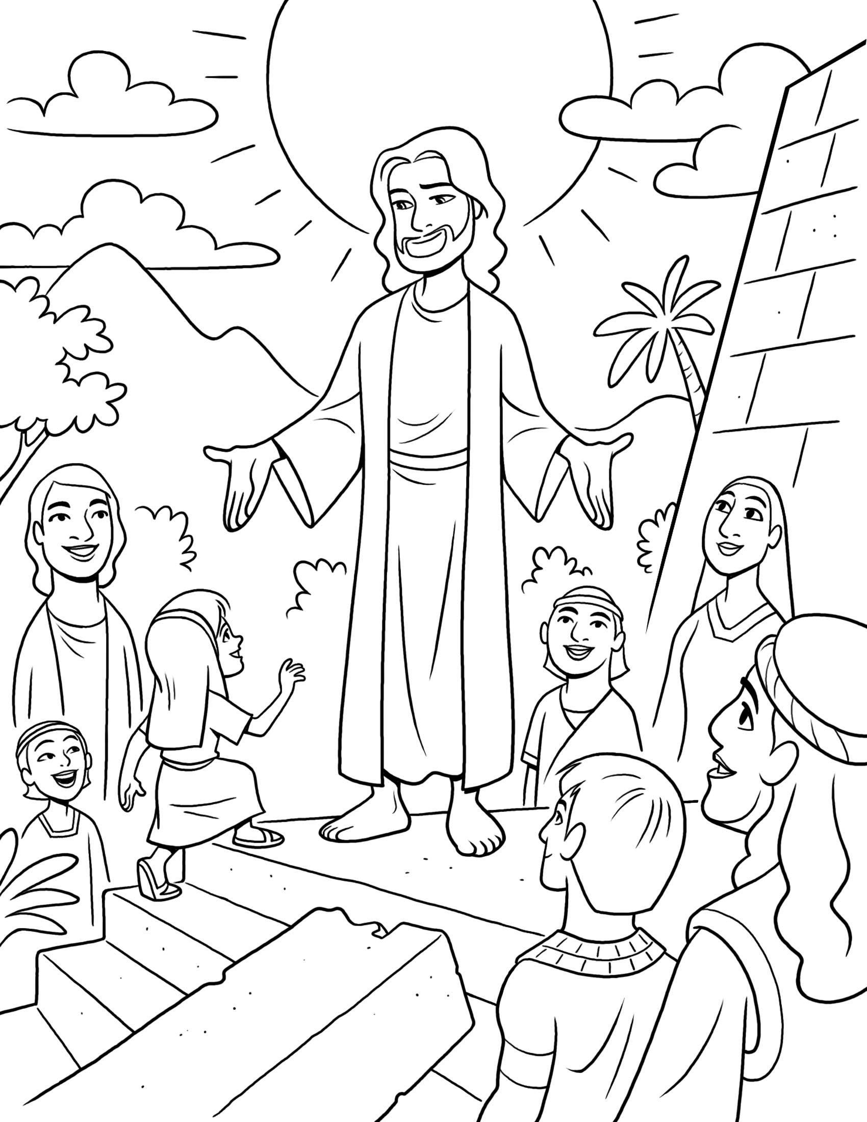 1700x2200 Book Of Mormon Stories. This Is A Fun Coloring Page Of Jesus