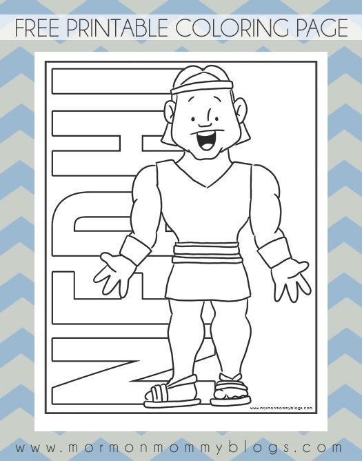 525x668 Mormon Mommy Printables Free Nephi Coloring Page Fhe