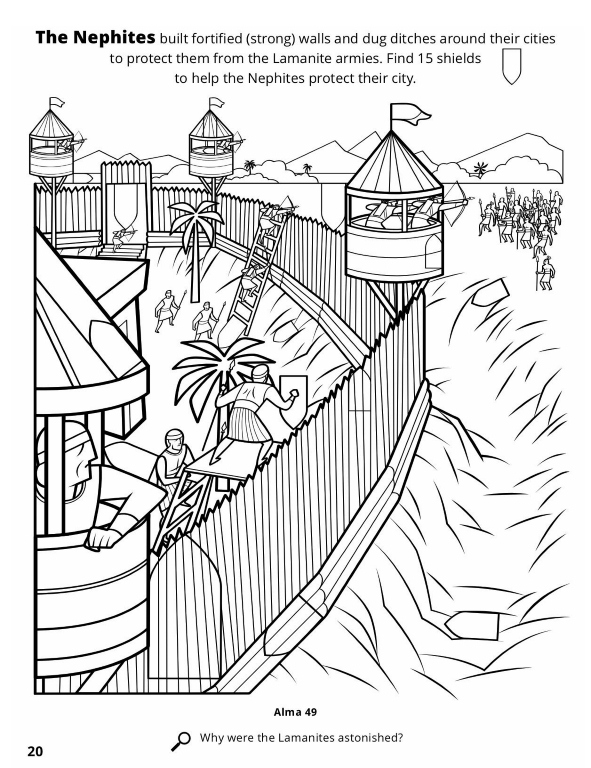 591x768 Book Of Mormon Coloring Pages New Jesus Appears To The Nephites