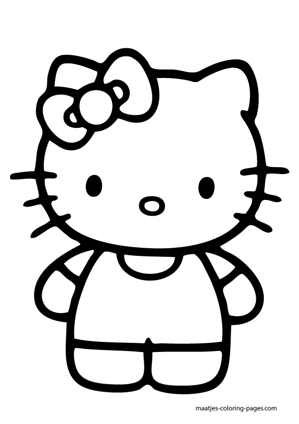 595x842 Hello Kitty Nerd Coloring Pages