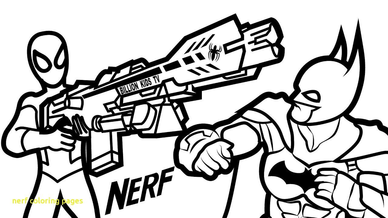 1280x720 Beautiful Nerf Gun Coloring Pages Colouring Sheet Printable Sheets