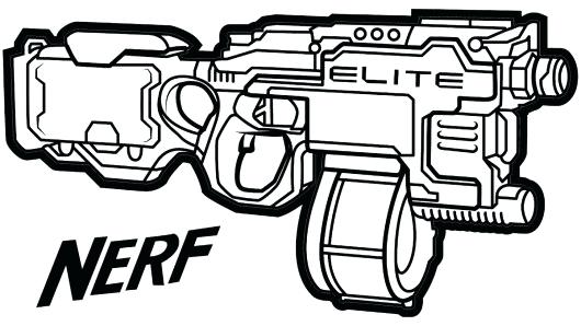 530x298 Coloring Nerf Gun Coloring Pages