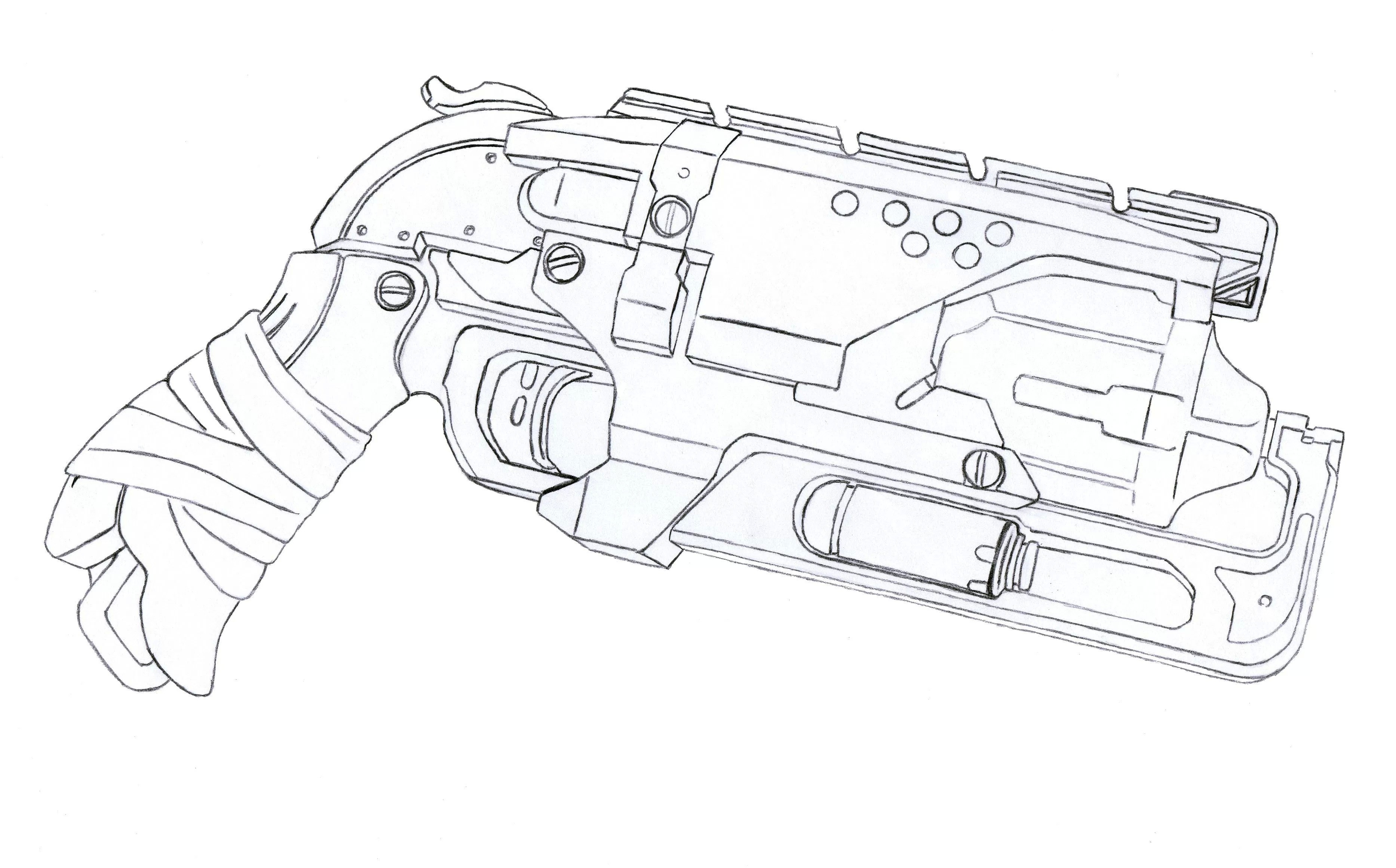3733x2322 Nerf Coloring Pages Awesome Hammershot Outlines Painting Template