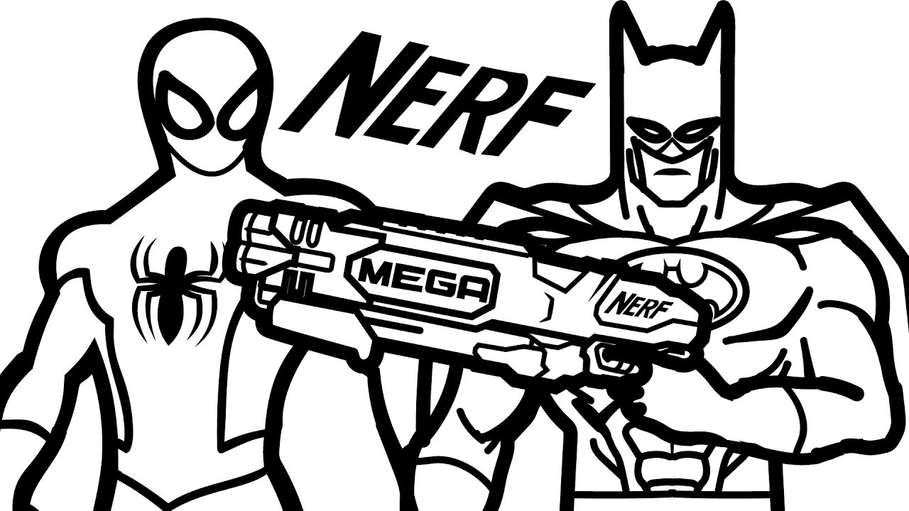 1280x720 Nerf Gun Coloring Pages Coloring Pages