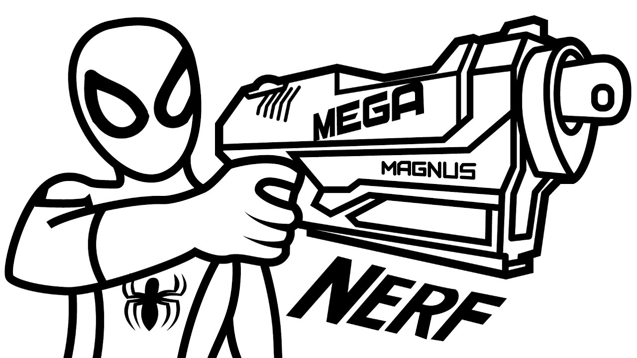 1280x720 Fresh Nerf Coloring Pages Collection Free