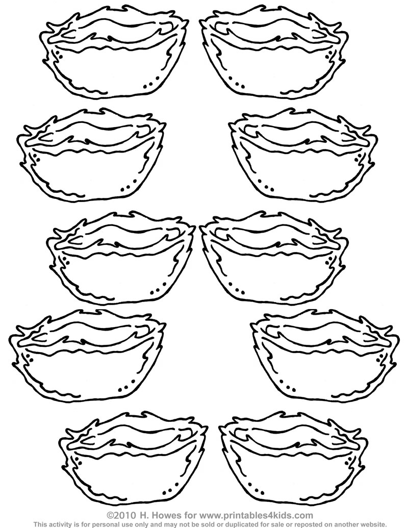 800x1035 Spring Nests Blank Printables For Kids Free Word Search