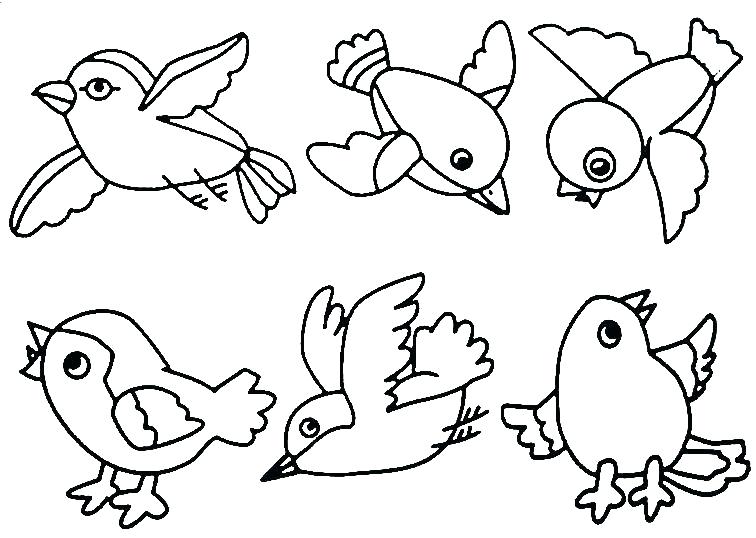 756x538 Simple Bird Coloring Pages Bird Nest Coloring Page Ba Bird Nest