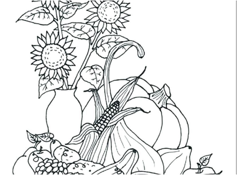 827x609 Coloring Pages Superb Fall Landscape Coloring Page With Coloring