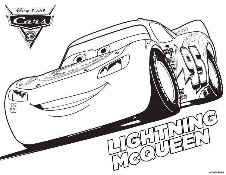 750x580 New Cars 3 Coloring Pages