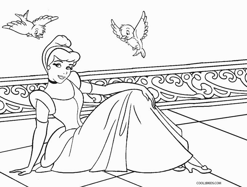 800x608 Free Printable Cinderella Coloring Pages For Kids Cool2bkids