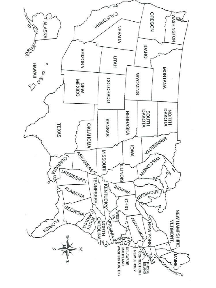 750x1000 New Hampshire Coloring Pages State Stamp Page Reports Postcard