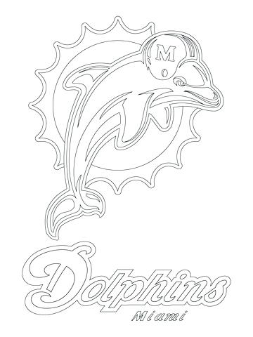 360x480 Dolphins Logo Coloring Page Free Printable Coloring Pages Free