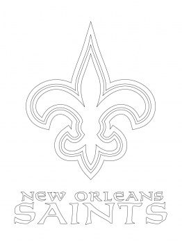 262x350 Printable Saints Logo 49ers Logo Coloring Page New Orleans
