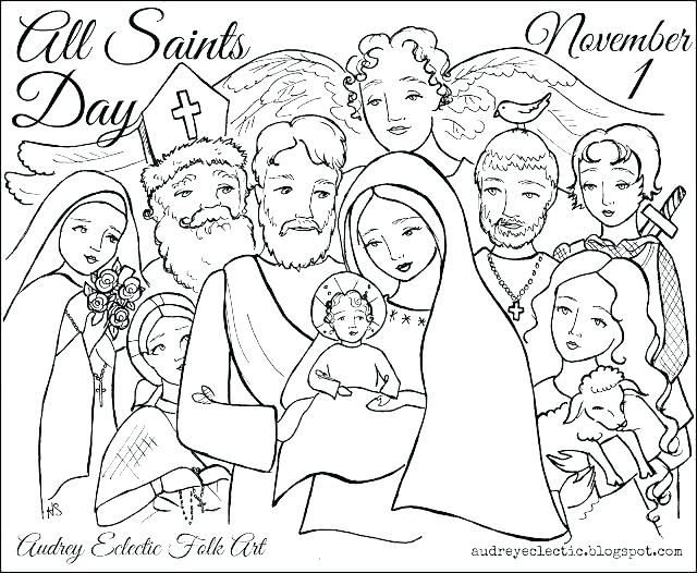640x526 Saints Coloring Pages